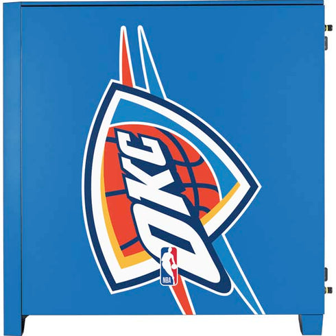 NBA Oklahoma City Thunder Large Logo Corsair 4000D Tempered Glass Mid-Tower ATX Case Skin