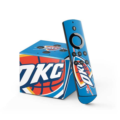 NBA Oklahoma City Thunder Large Logo Fire TV Cube Skin