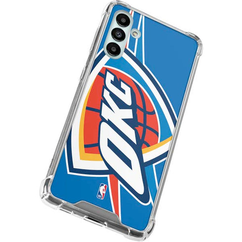 NBA Oklahoma City Thunder Large Logo Galaxy A13 5G Clear Case