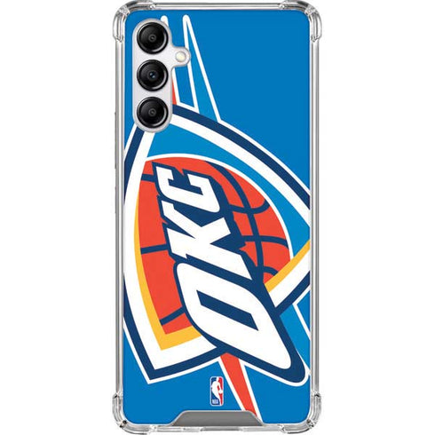 NBA Oklahoma City Thunder Large Logo Galaxy A14 5G Clear Case