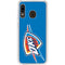 NBA Oklahoma City Thunder Large Logo Galaxy A20 Clear Case