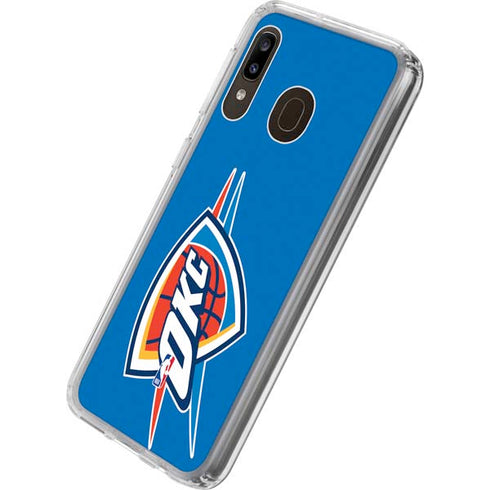 NBA Oklahoma City Thunder Large Logo Galaxy A20 Clear Case