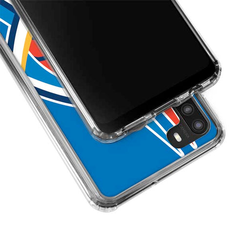NBA Oklahoma City Thunder Large Logo Galaxy A21 Clear Case