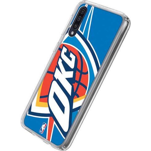 NBA Oklahoma City Thunder Large Logo Galaxy A50 Clear Case