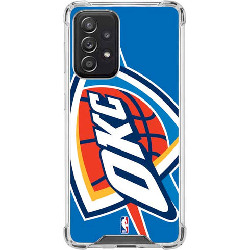 NBA Oklahoma City Thunder Large Logo Galaxy A52 5G Clear Case
