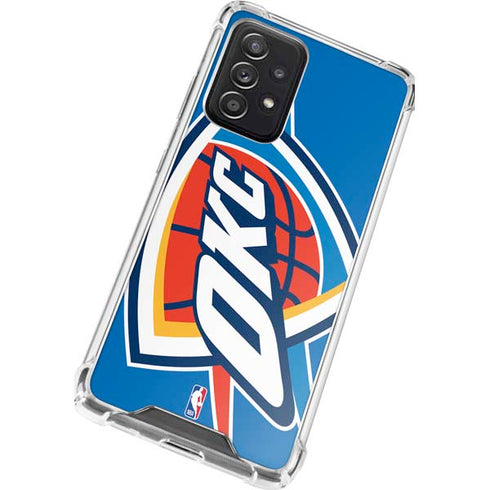 NBA Oklahoma City Thunder Large Logo Galaxy A52 5G Clear Case