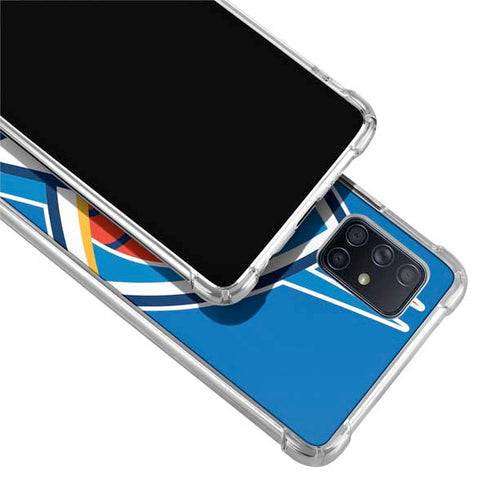 NBA Oklahoma City Thunder Large Logo Galaxy A71 5G Clear Case