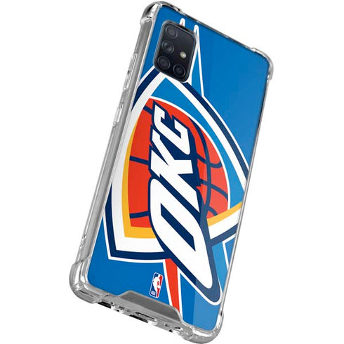 NBA Oklahoma City Thunder Large Logo Galaxy A71 5G Clear Case