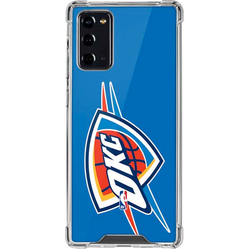NBA Oklahoma City Thunder Large Logo Galaxy Note20 5G Clear Case