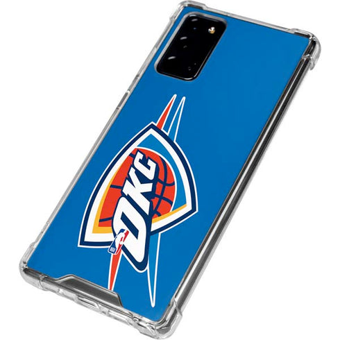 NBA Oklahoma City Thunder Large Logo Galaxy Note20 5G Clear Case