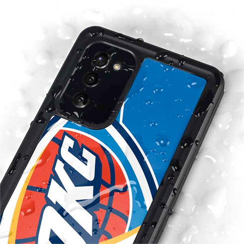 NBA Oklahoma City Thunder Large Logo Galaxy Note20 5G Waterproof Case