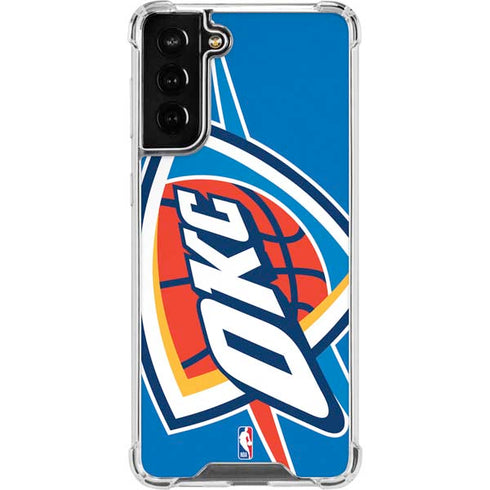 NBA Oklahoma City Thunder Large Logo Galaxy S21 FE Clear Case