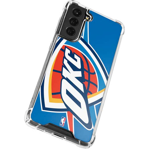 NBA Oklahoma City Thunder Large Logo Galaxy S21 FE Clear Case