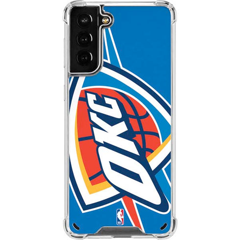 NBA Oklahoma City Thunder Large Logo Galaxy S21 Plus 5G Clear Case