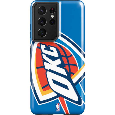 NBA Oklahoma City Thunder Large Logo Galaxy S21 Ultra 5G Pro Case