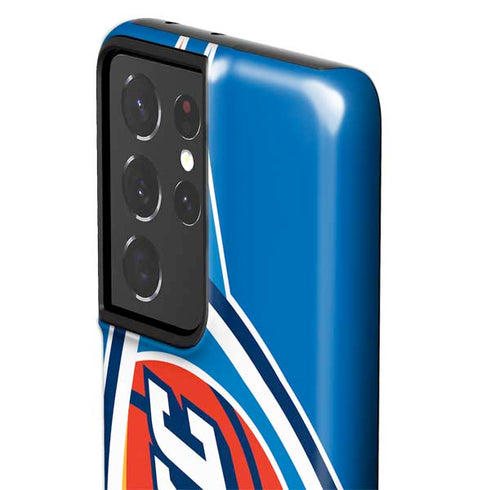 NBA Oklahoma City Thunder Large Logo Galaxy S21 Ultra 5G Pro Case