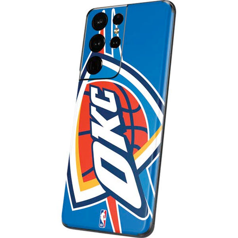 NBA Oklahoma City Thunder Large Logo Galaxy S21 Ultra 5G Skin