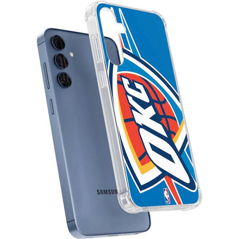 NBA Oklahoma City Thunder Large Logo Galaxy S24 Clear Case