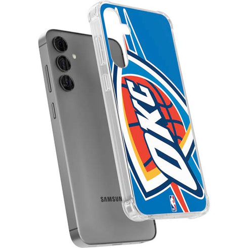 NBA Oklahoma City Thunder Large Logo Galaxy S24 Plus Clear Case