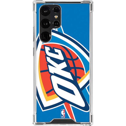 NBA Oklahoma City Thunder Large Logo Galaxy S24 Ultra Clear Case