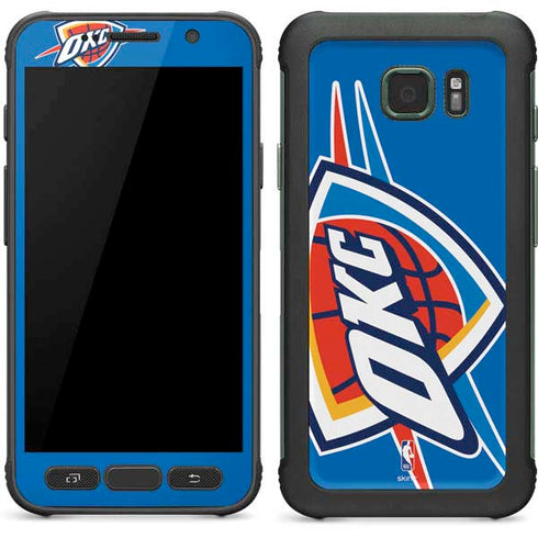 NBA Oklahoma City Thunder Large Logo Galaxy S7 Active Skin