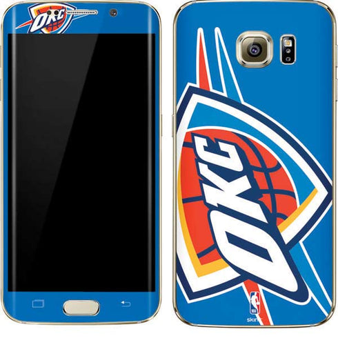NBA Oklahoma City Thunder Large Logo Galaxy S7 Edge Skin