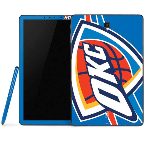 NBA Oklahoma City Thunder Large Logo Samsung Galaxy Tab Skin