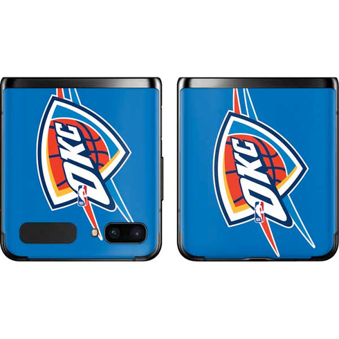 NBA Oklahoma City Thunder Large Logo Galaxy Z Flip Skin