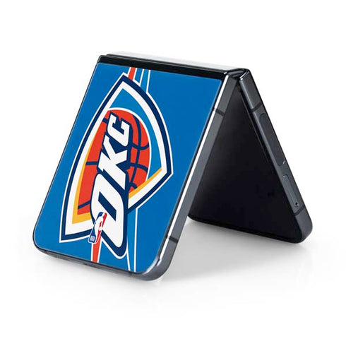 NBA Oklahoma City Thunder Large Logo Galaxy Z Flip5 5G Skin