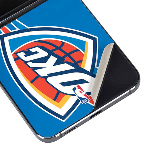 NBA Oklahoma City Thunder Large Logo Galaxy Z Flip5 5G Skin