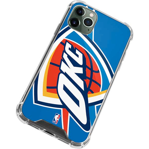 NBA Oklahoma City Thunder Large Logo iPhone 11 Pro Max Clear Case
