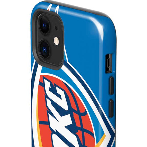NBA Oklahoma City Thunder Large Logo iPhone 12 Impact Case
