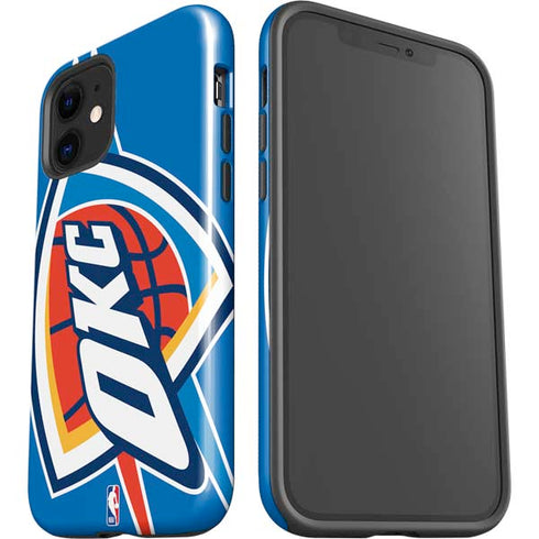 NBA Oklahoma City Thunder Large Logo iPhone 12 Impact Case