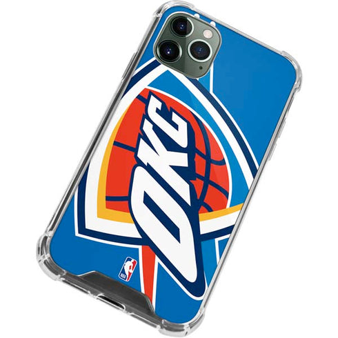 NBA Oklahoma City Thunder Large Logo iPhone 12 Pro Clear Case