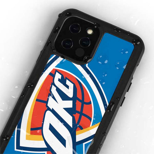 NBA Oklahoma City Thunder Large Logo iPhone 12 Pro Waterproof Case