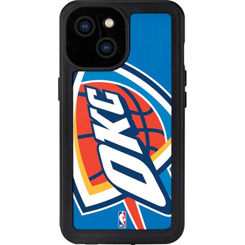 NBA Oklahoma City Thunder Large Logo iPhone 13 Mini Waterproof Case