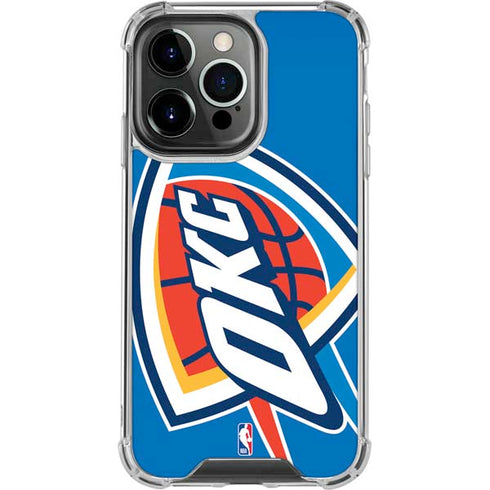 NBA Oklahoma City Thunder Large Logo iPhone 13 Pro Clear Case