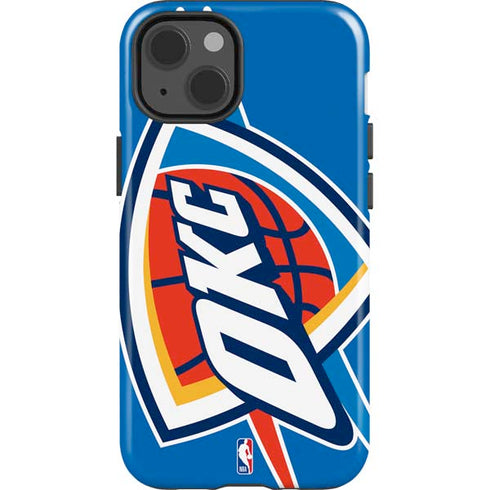 NBA Oklahoma City Thunder Large Logo iPhone 15 Impact Case