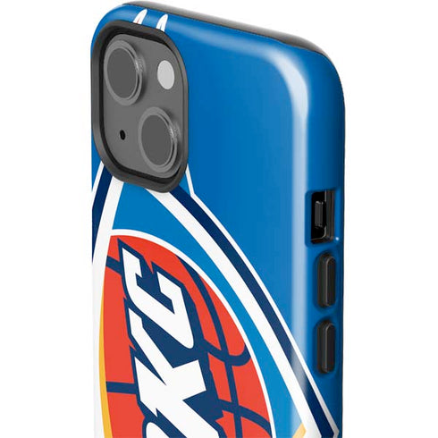 NBA Oklahoma City Thunder Large Logo iPhone 15 Impact Case
