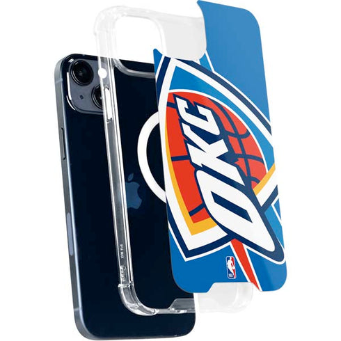 NBA Oklahoma City Thunder Large Logo iPhone 15 Plus MagSafe Case