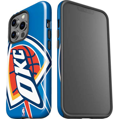 NBA Oklahoma City Thunder Large Logo iPhone 14 Pro Impact Case