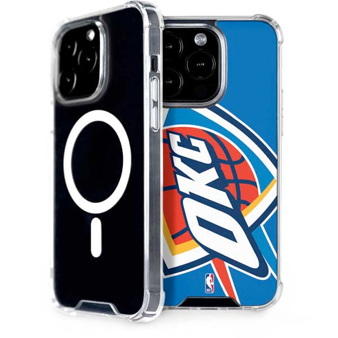NBA Oklahoma City Thunder Large Logo iPhone 15 Pro MagSafe Case