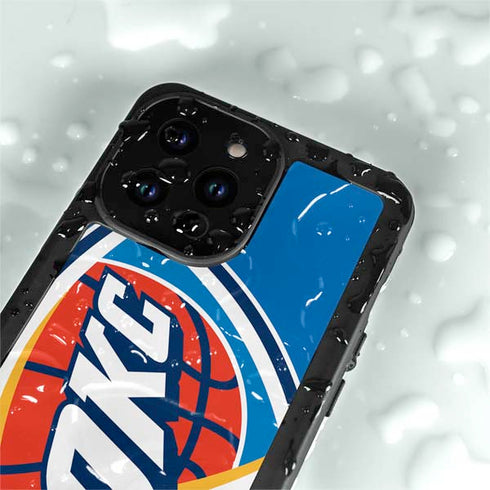 NBA Oklahoma City Thunder Large Logo iPhone 14 Pro Max Waterproof Case