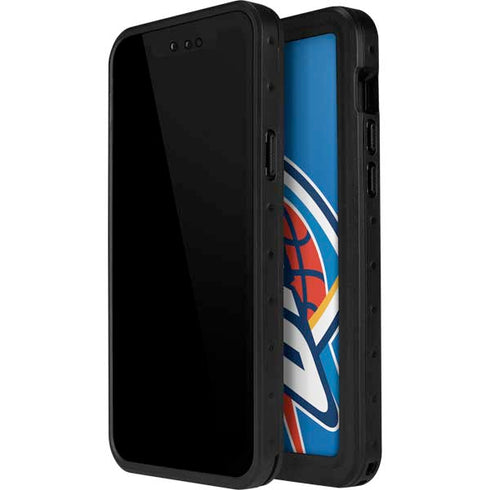 NBA Oklahoma City Thunder Large Logo iPhone 15 Pro Waterproof Case