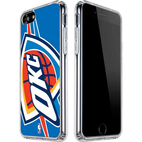 NBA Oklahoma City Thunder Large Logo iPhone SE (2nd & 3rd Gen) Clear Case