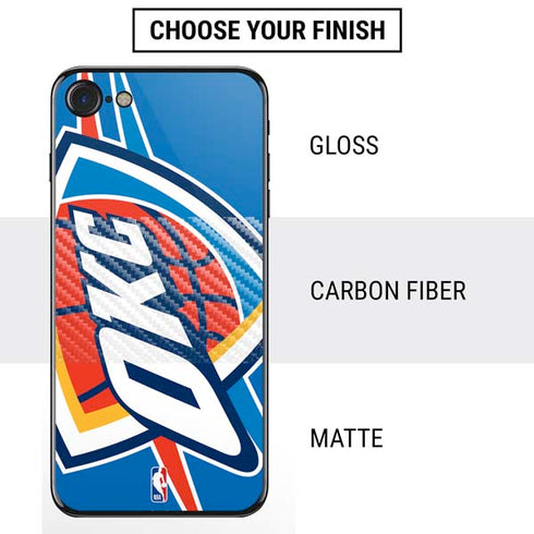 NBA Oklahoma City Thunder Large Logo iPhone SE (2nd & 3rd Gen) Skin