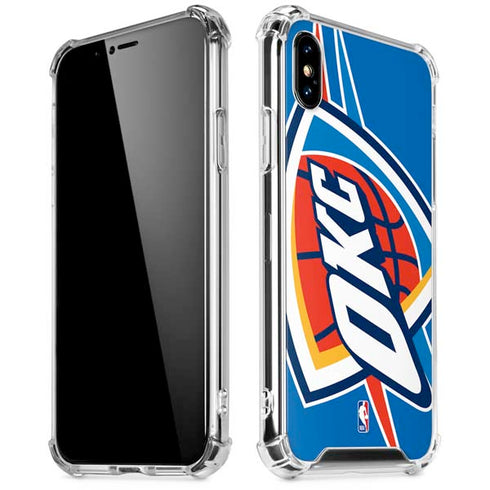 NBA Oklahoma City Thunder Large Logo iPhone XS Max Clear Case