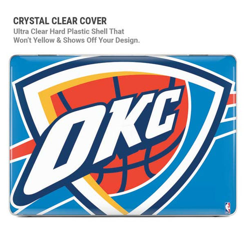 NBA Oklahoma City Thunder Large Logo MacBook Pro 16in (2021-25) Case plus Skin