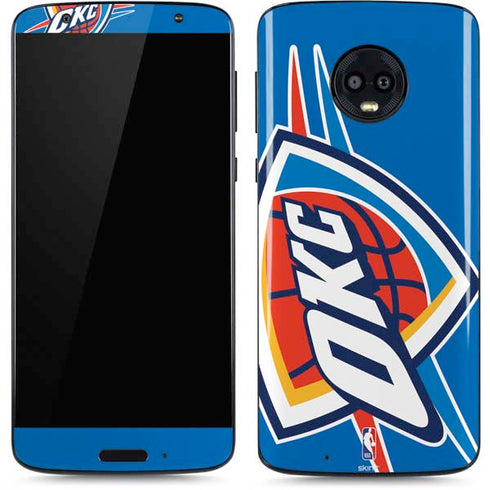 NBA Oklahoma City Thunder Large Logo Moto G6 Skin