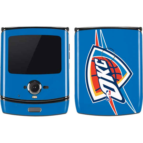 NBA Oklahoma City Thunder Large Logo Motorola RAZR Skin